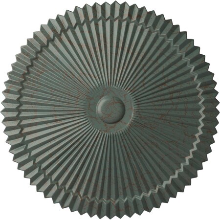 Ekena Millwork Shakuras Ceiling Medallion (Fits Canopies up to 5"), Hand-Painted Cloud Burst Crackle, 24"OD x 3"P CM24SHCBC
